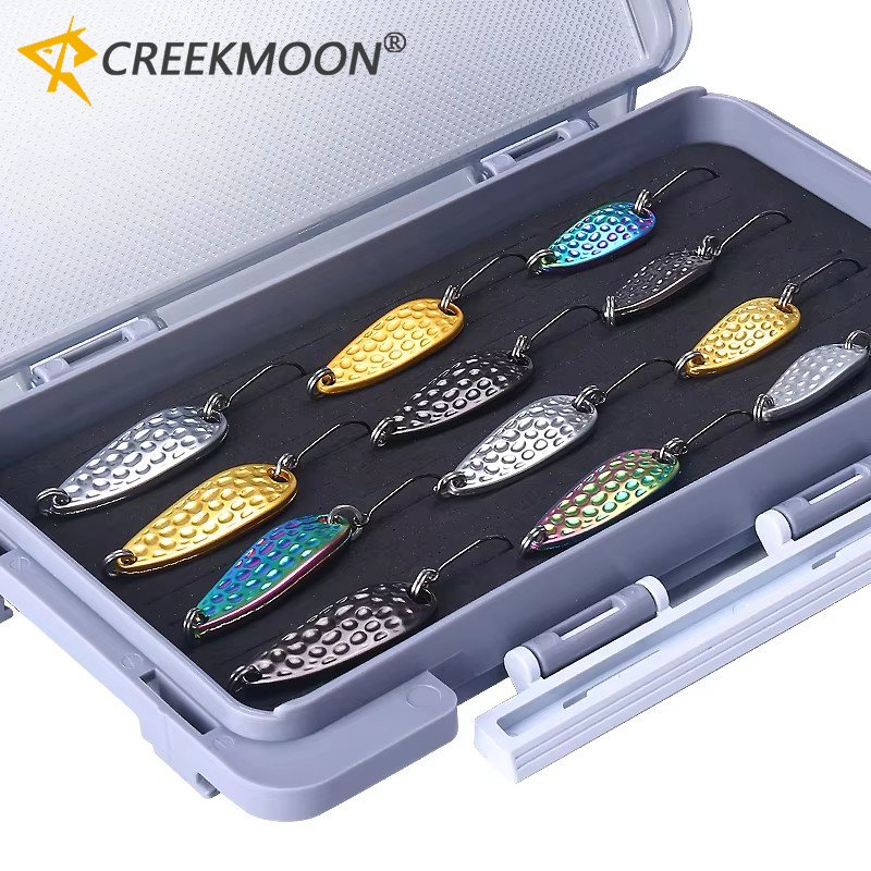 Fishing Lure Spoon - Набор из 12 металлических блесен из